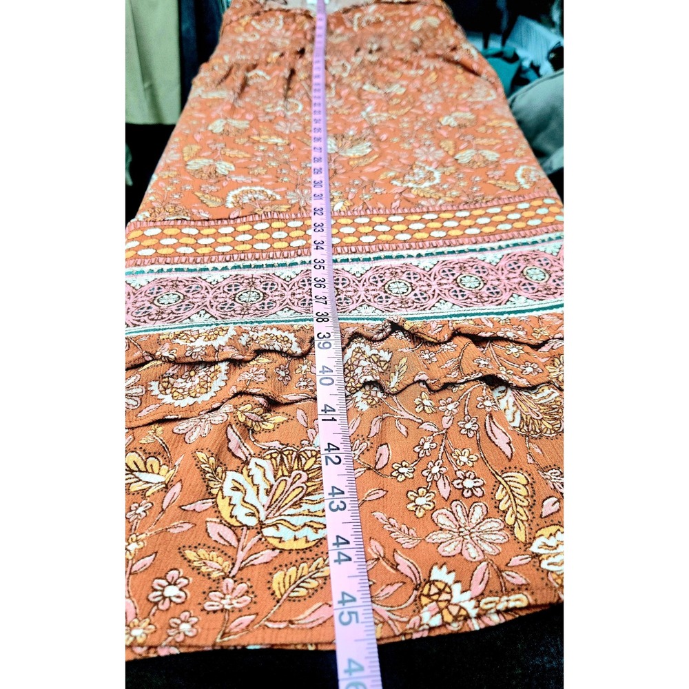 Knox Rose Maxi Dress Large Short Sleeve Boho Floral Tassel Boho Cottagecore Chic - Picture 6 of 12